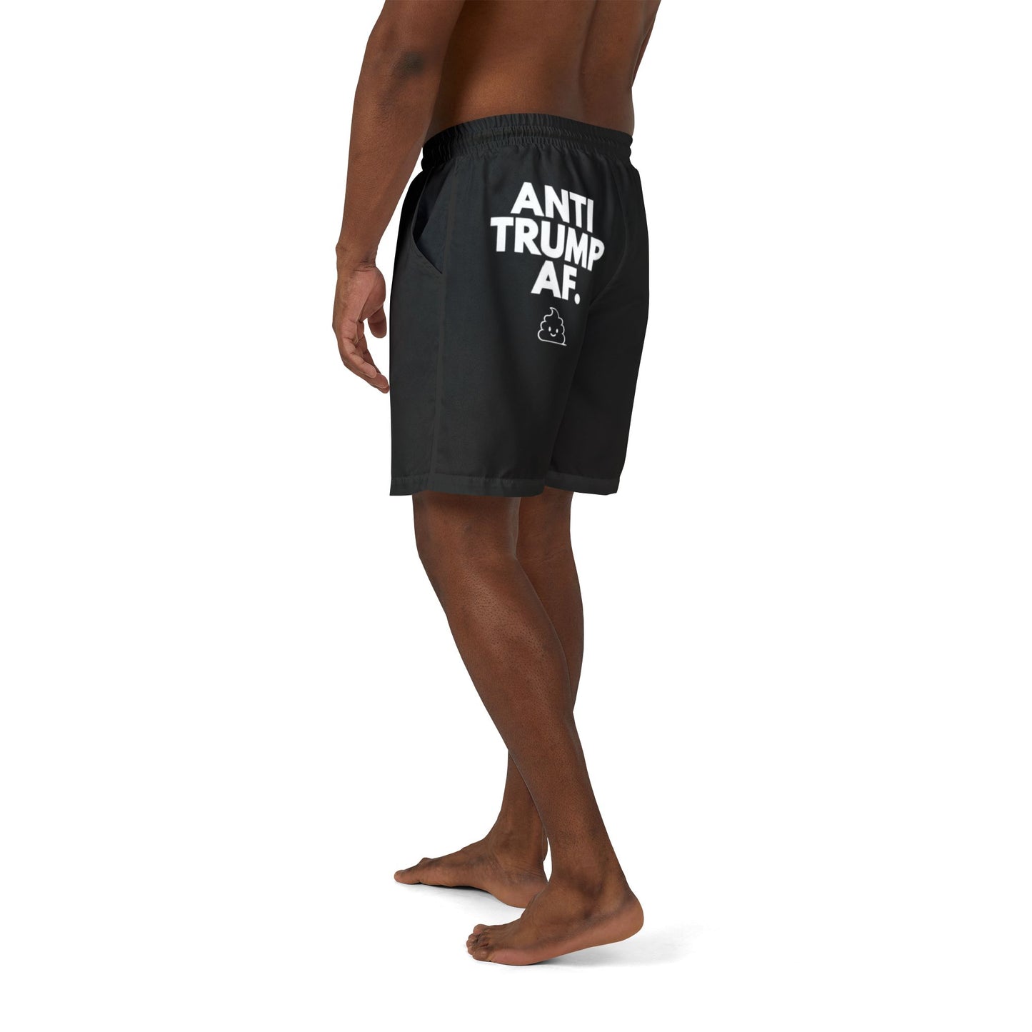 Men's/Unisex "Anti-Trump AF" Swim Trunks (2 designs)