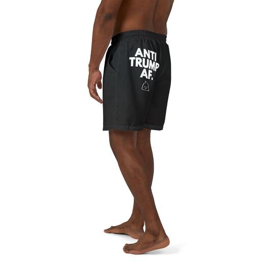 Men's/Unisex "Anti-Trump AF" Swim Trunks (2 designs)