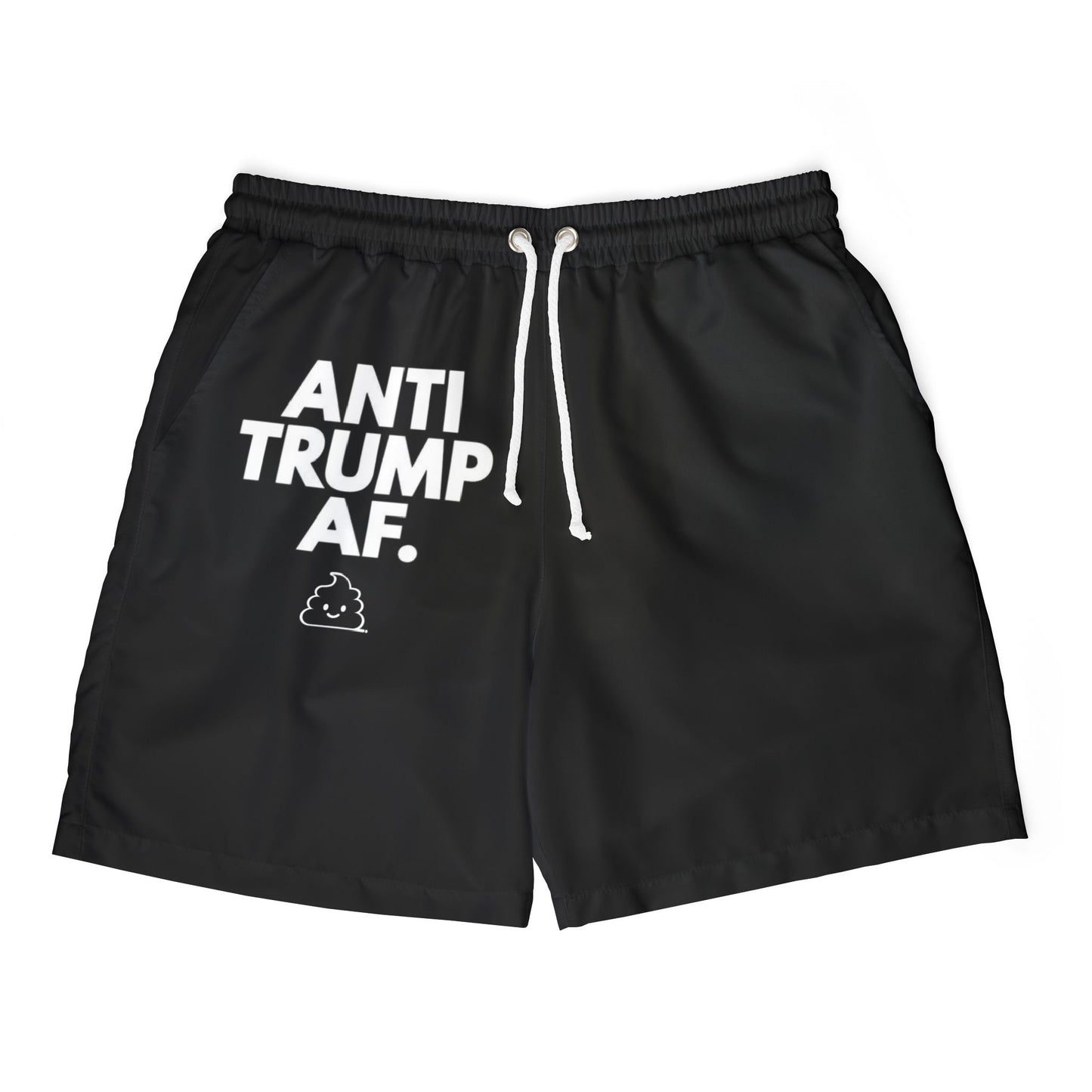 Men's/Unisex "Anti-Trump AF" Swim Trunks (2 designs)