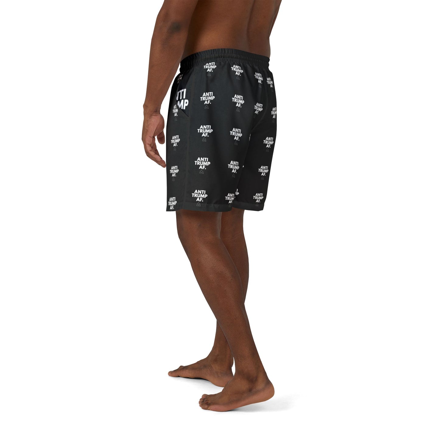 Men's/Unisex "Anti-Trump AF" Swim Trunks (2 designs)
