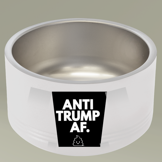 Anti-Trump AF Pet Bowl - 18oz Patriotic Pet Feeding Dish