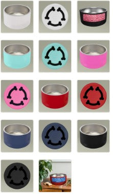 Anti-Trump AF Pet Bowl - 18oz Patriotic Pet Feeding Dish