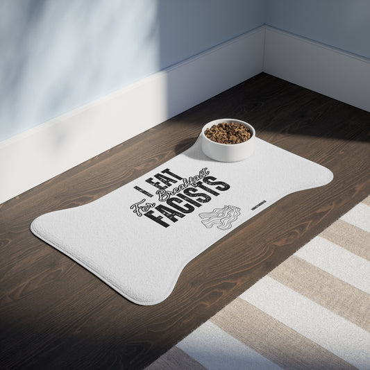 I Eat Fascists for Breakfast-Pet Food Mat