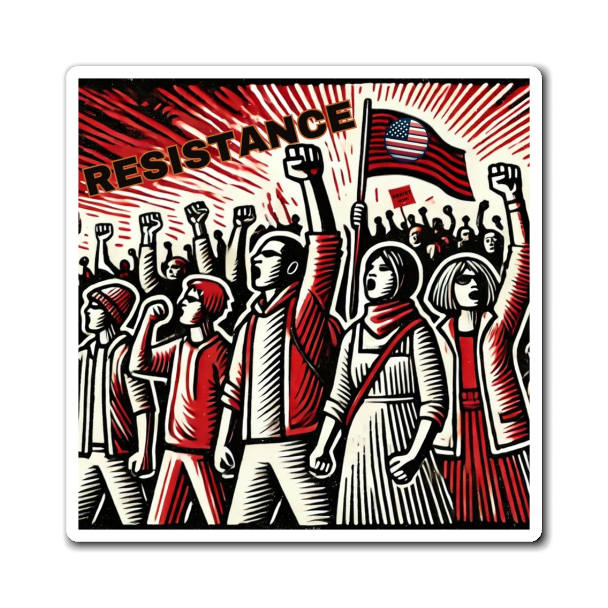 The Resistance Magnets (2 designs)