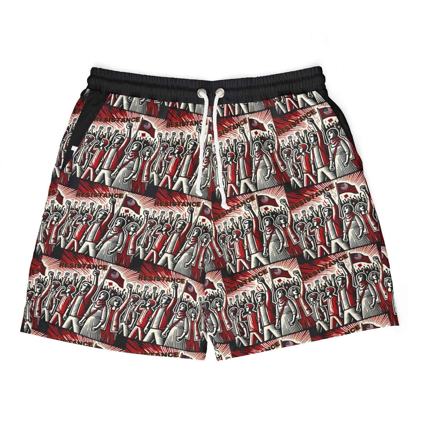 Men's/Unisex "The People's Resistance" Swim Trunks (2 designs)