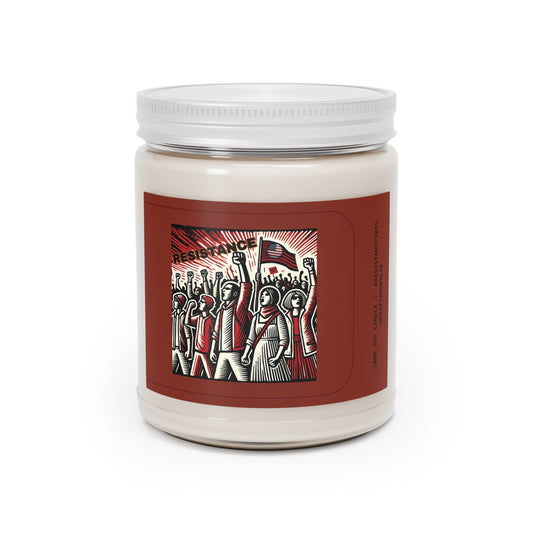 4 different RESISTANCE-themed Candles-Assorted designs & scents