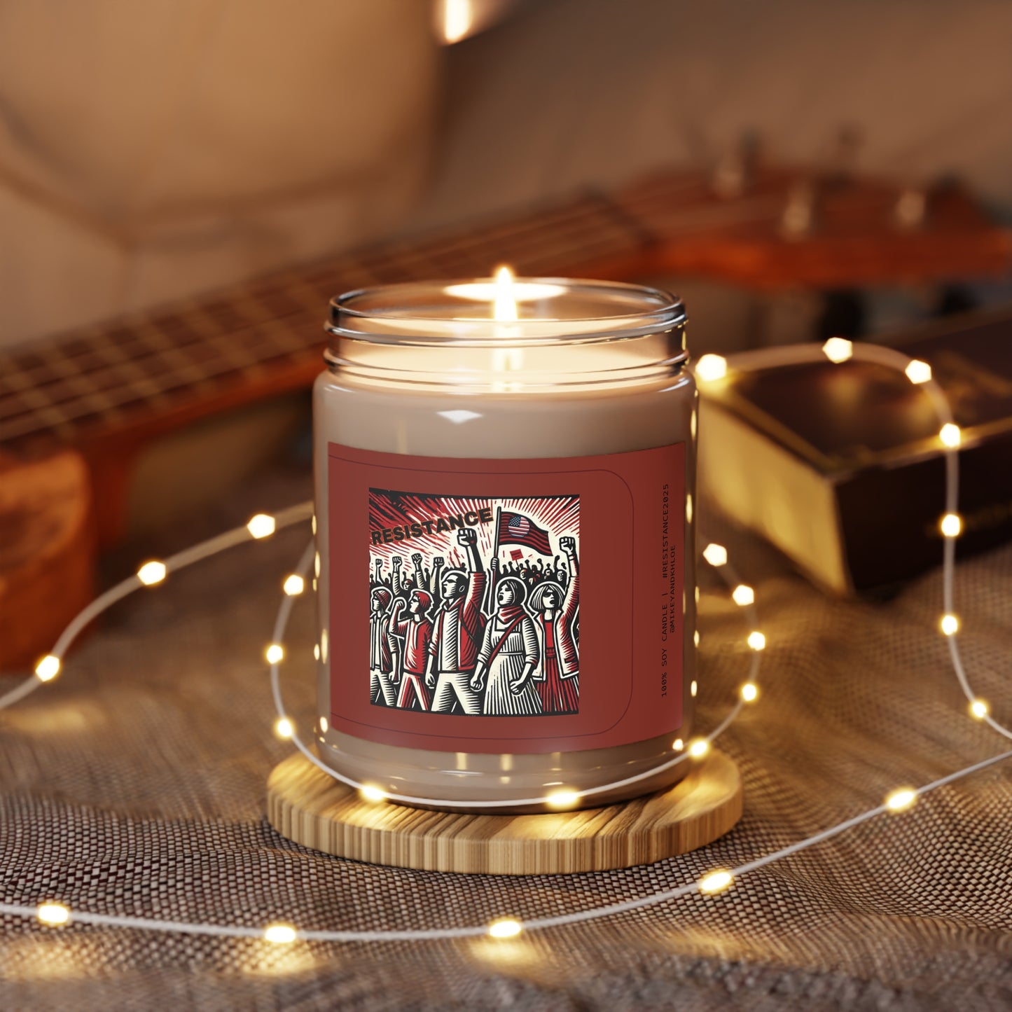 4 different SUPERHERO and RESISTANCE Candles!