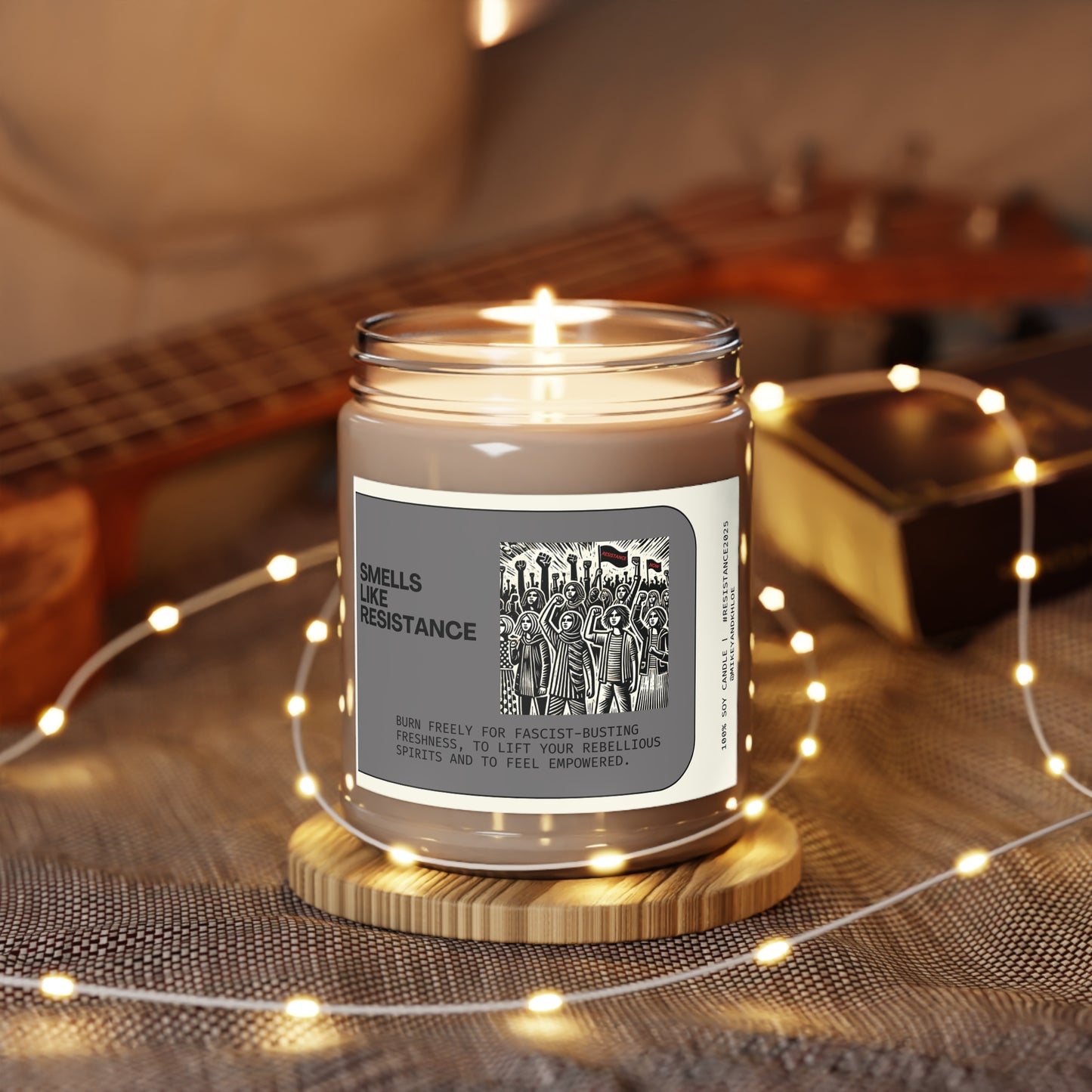 4 different SUPERHERO and RESISTANCE Candles!
