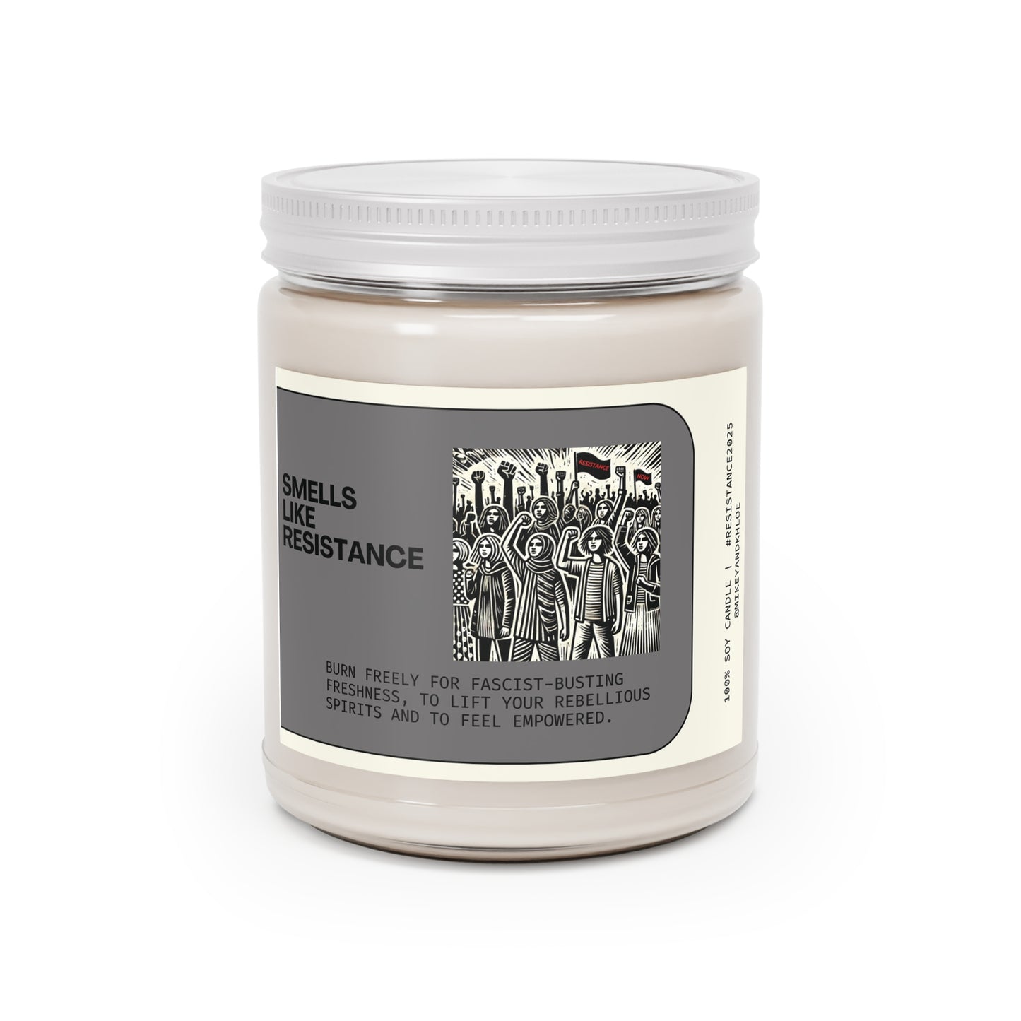 4 different SUPERHERO and RESISTANCE Candles!