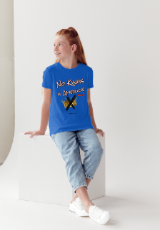 NO KINGS IN AMERICA-Since 1776! Adult T-shirts