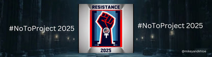 Resistance 2025! Call to Action Bumper Stickers-Warrior styles!