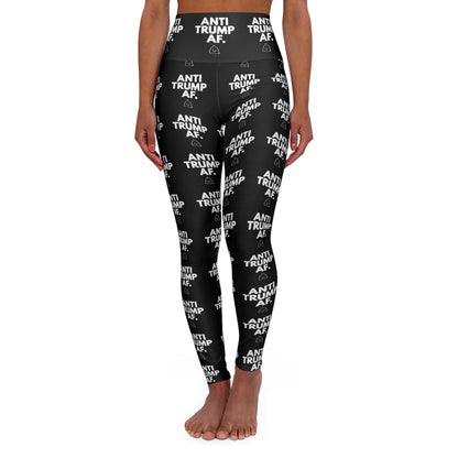 Anti Trump AF High Waisted Yoga Leggings - Empowering Activewear for Political Activists