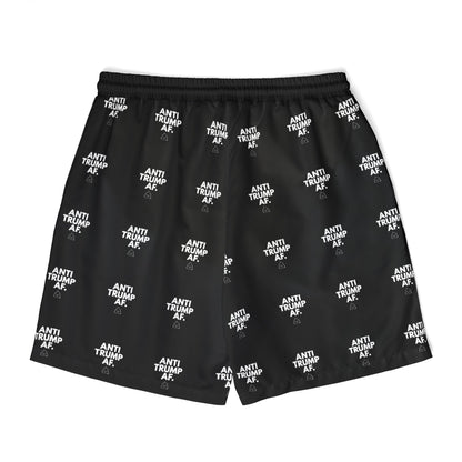 Men's/Unisex "Anti-Trump AF" Swim Trunks (2 designs)