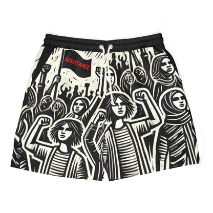 Men's/Unisex "The People's Resistance" Swim Trunks (2 designs)