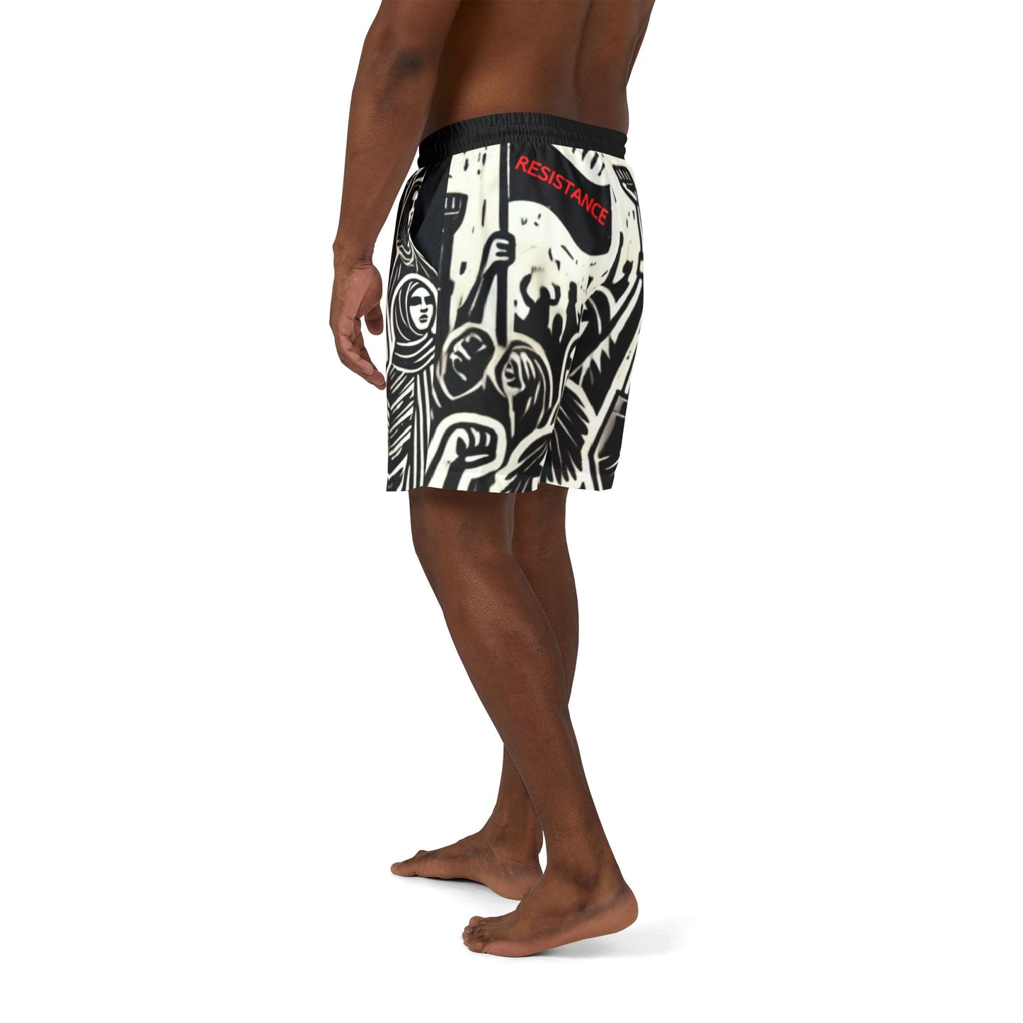 Men's/Unisex "The People's Resistance" Swim Trunks (2 designs)