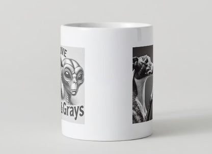 I Love Greys and Grays Mug