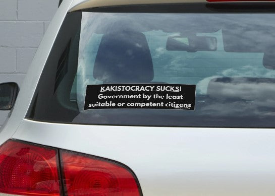 Kakistocracy Sucks Bumper Stickers