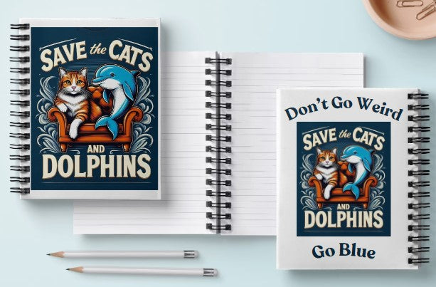 J.D.'s Save the Cats and Dolphins- Notebooks